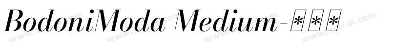 BodoniModa Medium字体转换